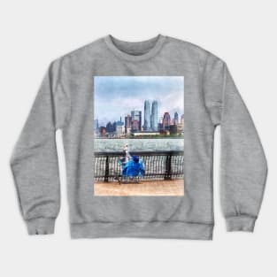 Hoboken NJ - A Relaxing Day For Fishing Crewneck Sweatshirt